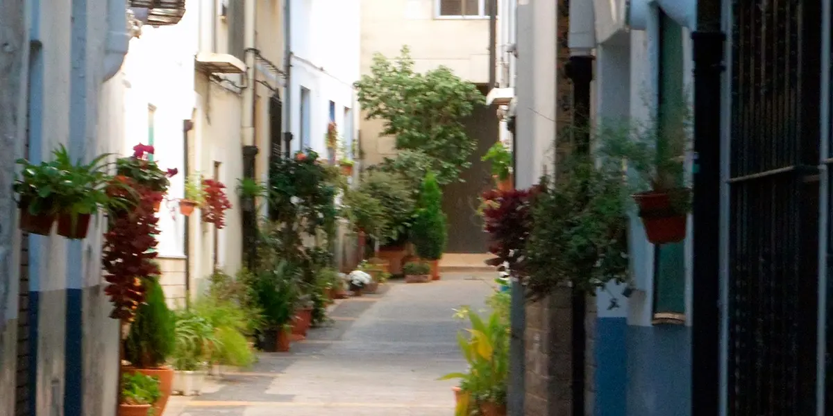 Calle la Parra. Mancomunidad la Baronia. Valencia