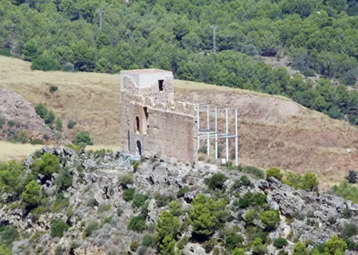 Castillo de Beselga. Mancomunidad la Baronia. Valencia